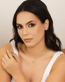 Ear Cuff Folha Lisa 2.4 cm Ródio Branco