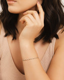 Bracelete Ondas 3 mm Ródio Branco