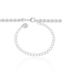 Choker Elos Duplos 4 mm Ródio Branco