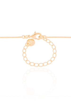 Gargantilha Veneziana Borboleta Vazada Banhado a Ouro 18K - 45 cm