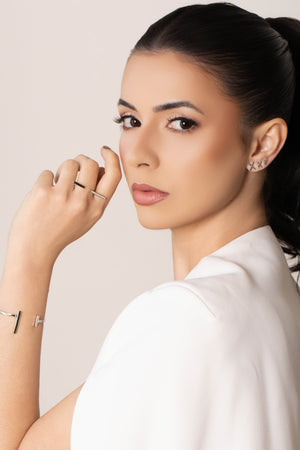 Trio X Liso Ródio Branco