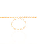 Choker Elos Quadrados 5 mm Banhado a Ouro 18K