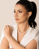 Choker Pérolas 10 mm Banhado a Ouro 18K