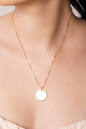 Gargantilha Veneziana Redondo Flat Liso Banhado a Ouro 18K - 45 cm