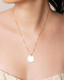 Gargantilha Veneziana Redondo Flat Liso Banhado a Ouro 18K - 45 cm