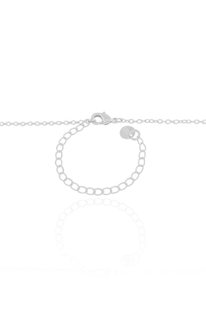 Gargantilha Elos Derretido Liso Ródio Branco - 45 cm