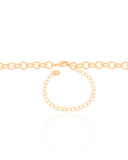 Choker Elos Ovais 6 mm Banhado a Ouro 18K