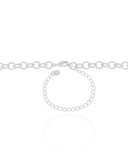 Choker Elos Ovais 6 mm Ródio Branco