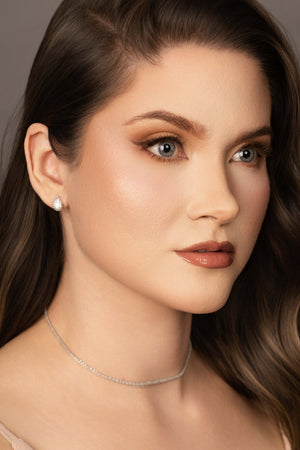 Choker Torcida Detalhada 2 mm Ródio Branco