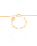 Gargantilha Veneziana Coração Vazado 1.0 cm Banhado a Ouro 18K - 45 cm