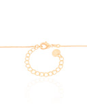 Gargantilha Infantil Ursinho Cravejado Cristal Banhado a Ouro 18K - 45 cm