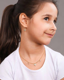 Conjunto Infantil Minnie Banhado a Ouro 18K