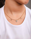 Conjunto Infantil Minnie Banhado a Ouro 18K