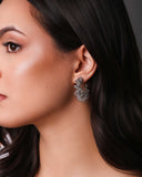 Brinco Argola Mola Espiral 3.6 cm Ródio Branco