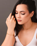 Aro Fio Zig Zag 2 mm Banhado a Ouro 18K - 35 cm