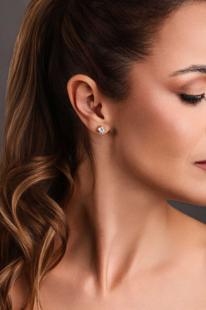 Ear Cuff Franja Pontos de Luz Cristal Banhado a Ouro 18K