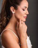 Pulseira Riviera Cristal 2.5 mm Banhado a Ouro 18K