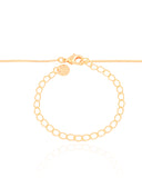 Gargantilha Longa Gota Cristal 2.6 cm Banhado a Ouro 18K - 60 cm