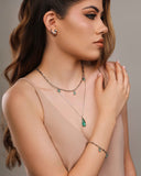 Ear Cuff Gota Lisa 1.7 cm Ródio Branco