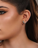 Ear Cuff Gota Lisa 1.7 cm Ródio Branco