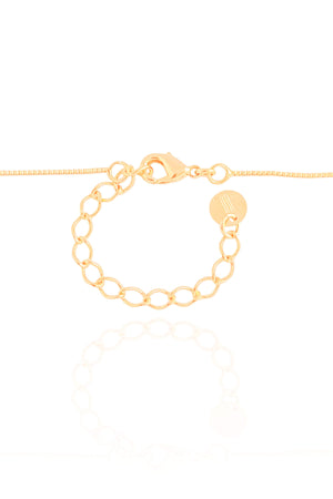 Gargantilha Gomos Gotas Turmalina Banhado a Ouro 18K - 40 cm