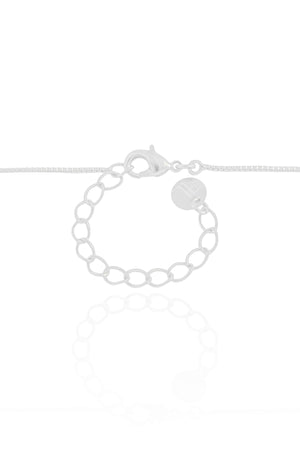 Gargantilha Oval Orgânico Ponto de Luz Cristal Ródio Branco - 45 cm