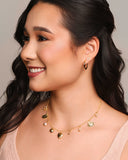 Brinco Ferradura Cravejada Cristal Banhado a Ouro 18K