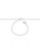 Relicário Coração Medalhas Cravejado Cristal Ródio Branco - 40 cm