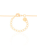 Gargantilha Veneziana Gota Cravejada Cristal Banhado a Ouro 18K - 45 cm