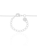 Gargantilha Veneziana Gota Cravejada Cristal Ródio Branco - 45 cm