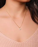 Gargantilha Redondo Ponto de Luz Cravejado Cristal Banhado a Ouro 18K - 45 cm