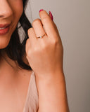 Anel Ponto de Luz Cristal Tamanho 17 Banhado a Ouro 18K