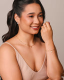 Anel Ajustável Fio Duplo Liso Tamanho P Banhado a Ouro 18K