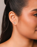 Brinco Pontos de Luz Cravação Inglesa Cristal Ródio Branco