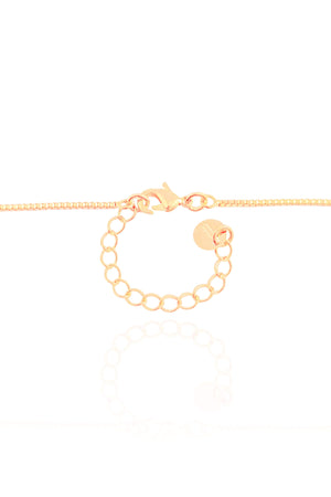 Gargantilha Veneziana Canutilhos Ponto de Luz Cristal Banhado a Ouro 18K - 40 cm