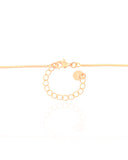 Gargantilha Veneziana Canutilhos Ponto de Luz Cristal Banhado a Ouro 18K - 40 cm