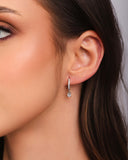 Trio de Argolas Pontos de Luz Cravejadas Cristal Ródio Branco