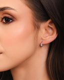 Trio de Argolas Pontos de Luz Cravejadas Cristal Ródio Branco