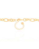 Choker Elos Ovais 8 mm Banhado a Ouro 18K