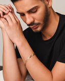 Pulseira Masculina Grumet 6 mm Banhado a Ouro 18K