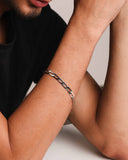 Pulseira Masculina Grumet 6 mm Ródio Branco