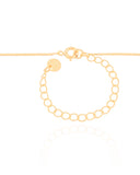 Gargantilha Masculina Carré Turmalina Banhado a Ouro 18K - 70 cm