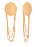 Brinco Redondo Franjas Banhado a Ouro 18K