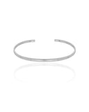 Bracelete Liso Ródio Branco