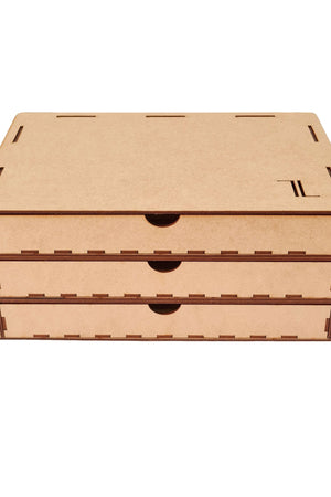 Kit 3 Porta Joias Gaveta com 60 Divisórias