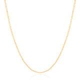 Gargantilha Piastrine 2 mm Banhado a Ouro 18K