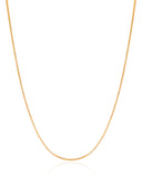 Gargantilha Rabo de Rato 1 mm Banhado a Ouro 18K