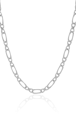 Choker Elos Torcidos Ródio Branco