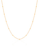 Choker Veneziana Bolinhas 2 mm Banhado a Ouro 18K