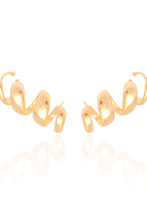 Ear Cuff Mola Lisa 3.0 cm Banhado a Ouro 18K